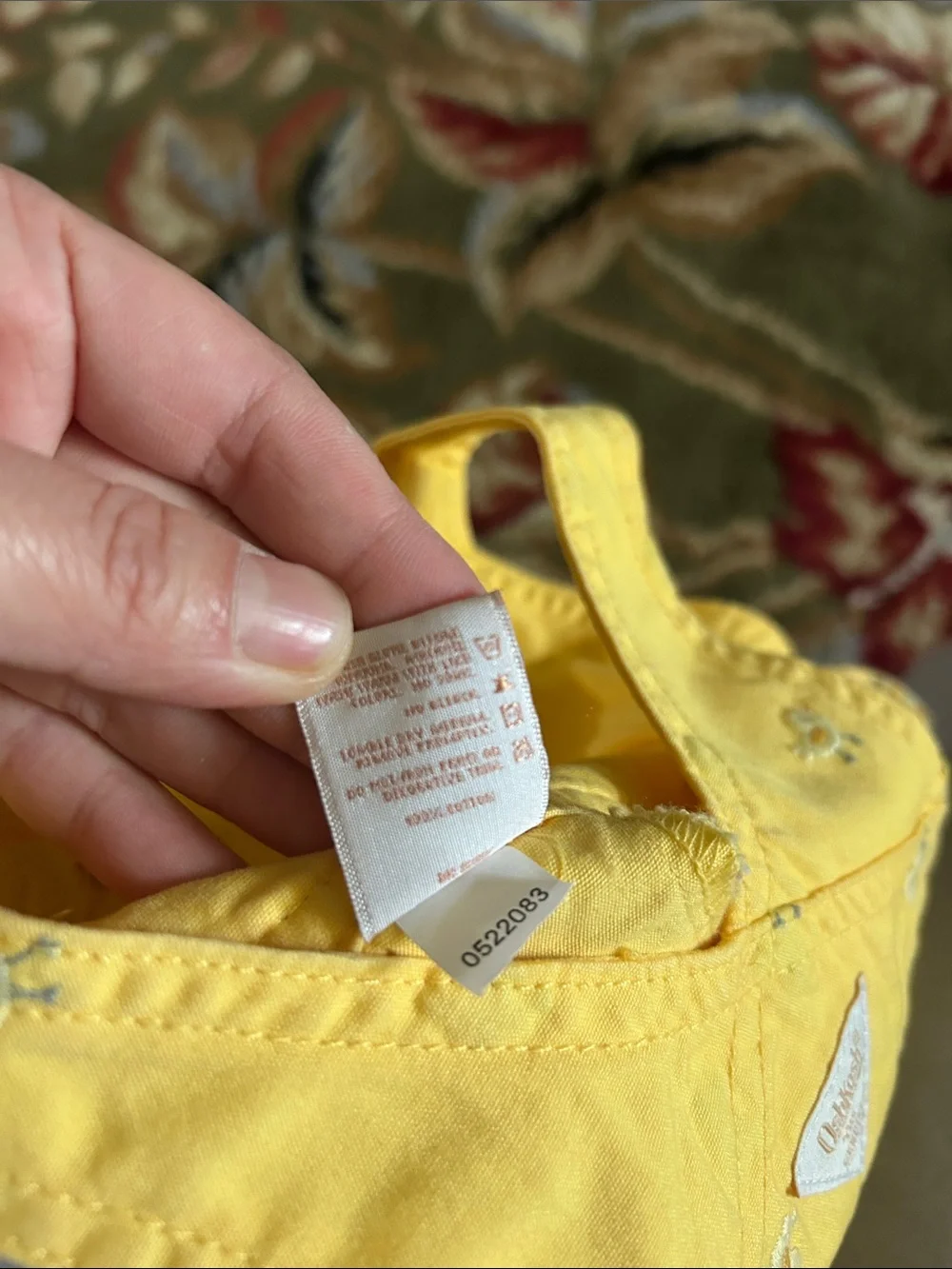Vtg OshKosh Baby Yellow Chick Overall Dress 3-6M